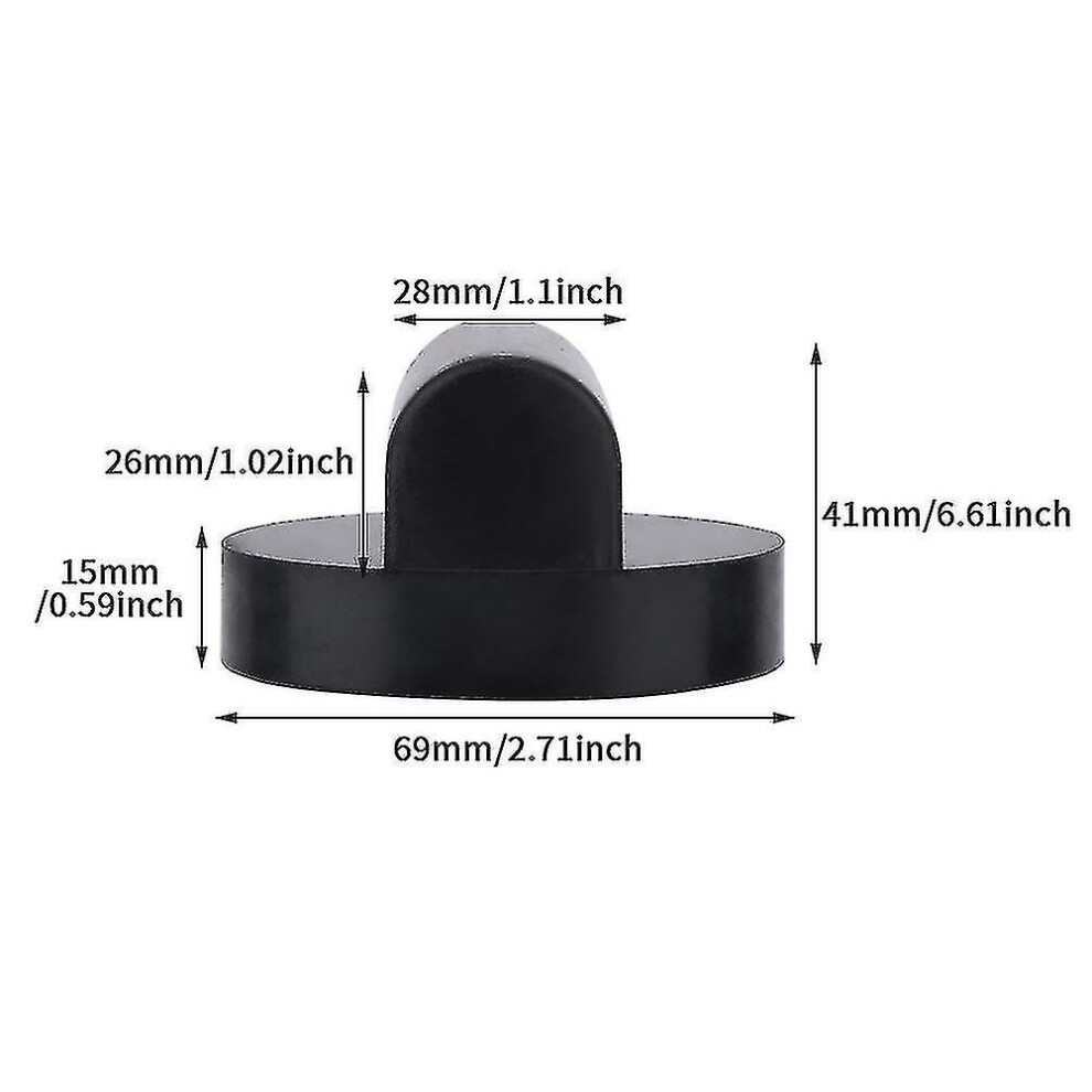 Car Jack Support Block Compatible With Audi Tt R8, Rubber 69X41mm, Chassis Protection Pad Black 6901508254466