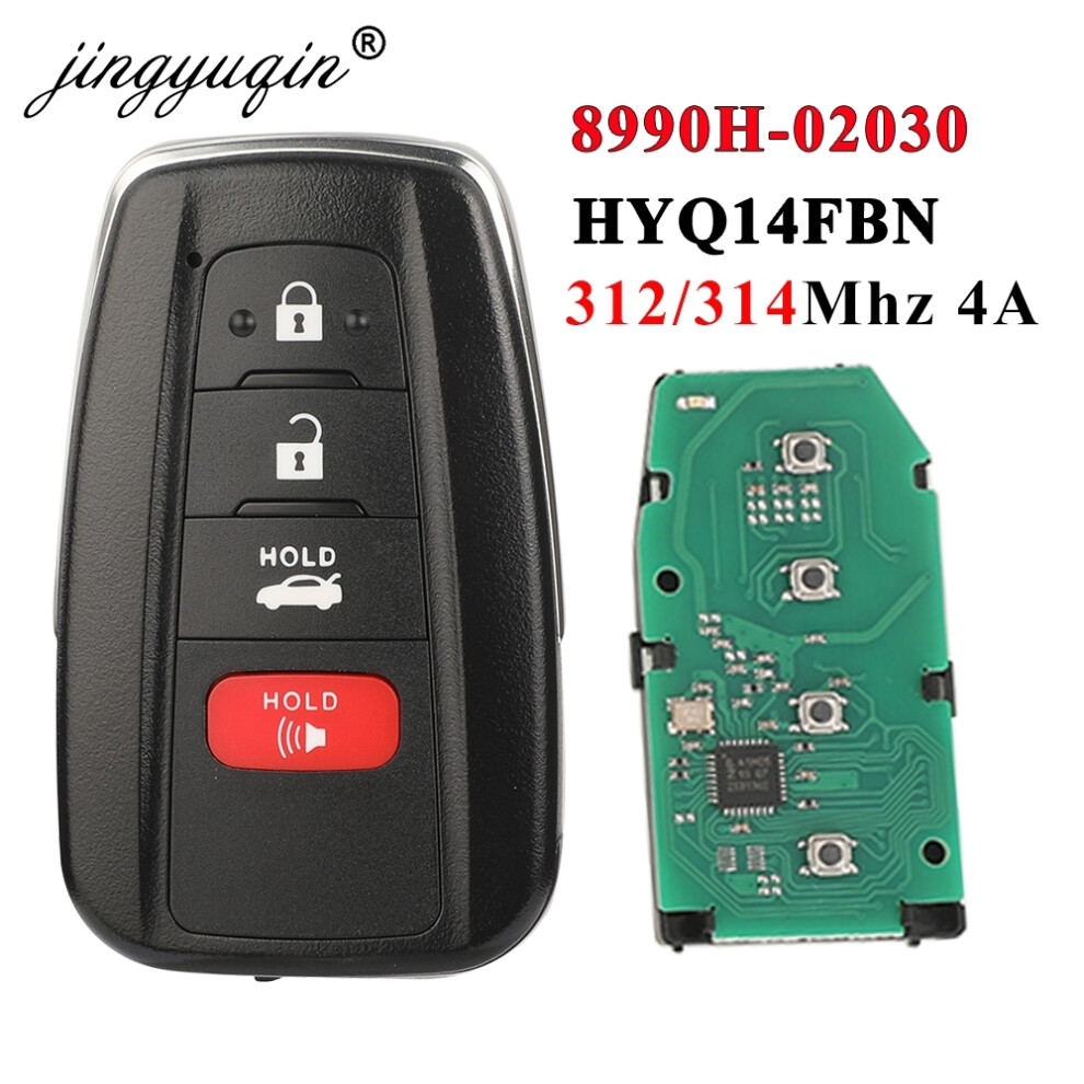 Smart 4 Button Car Key Keyless For Toyota Corolla 2019 2020 2021 2022 4A Chip 312/314Mhz Fcc Id:hyq14fbn 8990H-02030 6935161687248