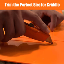 36 Inch Food Grade Silicone Griddle Mat for All-Season Grill Protection Orange