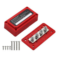 Boîtier de Barre Omnibus Négatif 4 Ports M8 300A DC 48V pour Câblage Automobile et Bateau