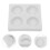 2Pièces Moules Silicone Blancs Décorations Gâteaux 8