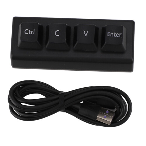 Gaming & Office Mechanical Keypad 4 Keys Programmable NKRO Red Switch Black 1