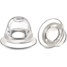 Copas correctoras de pezón, juego de 4, de silicona ajustable para pezones planos e invertidos, preparación para la lactancia.