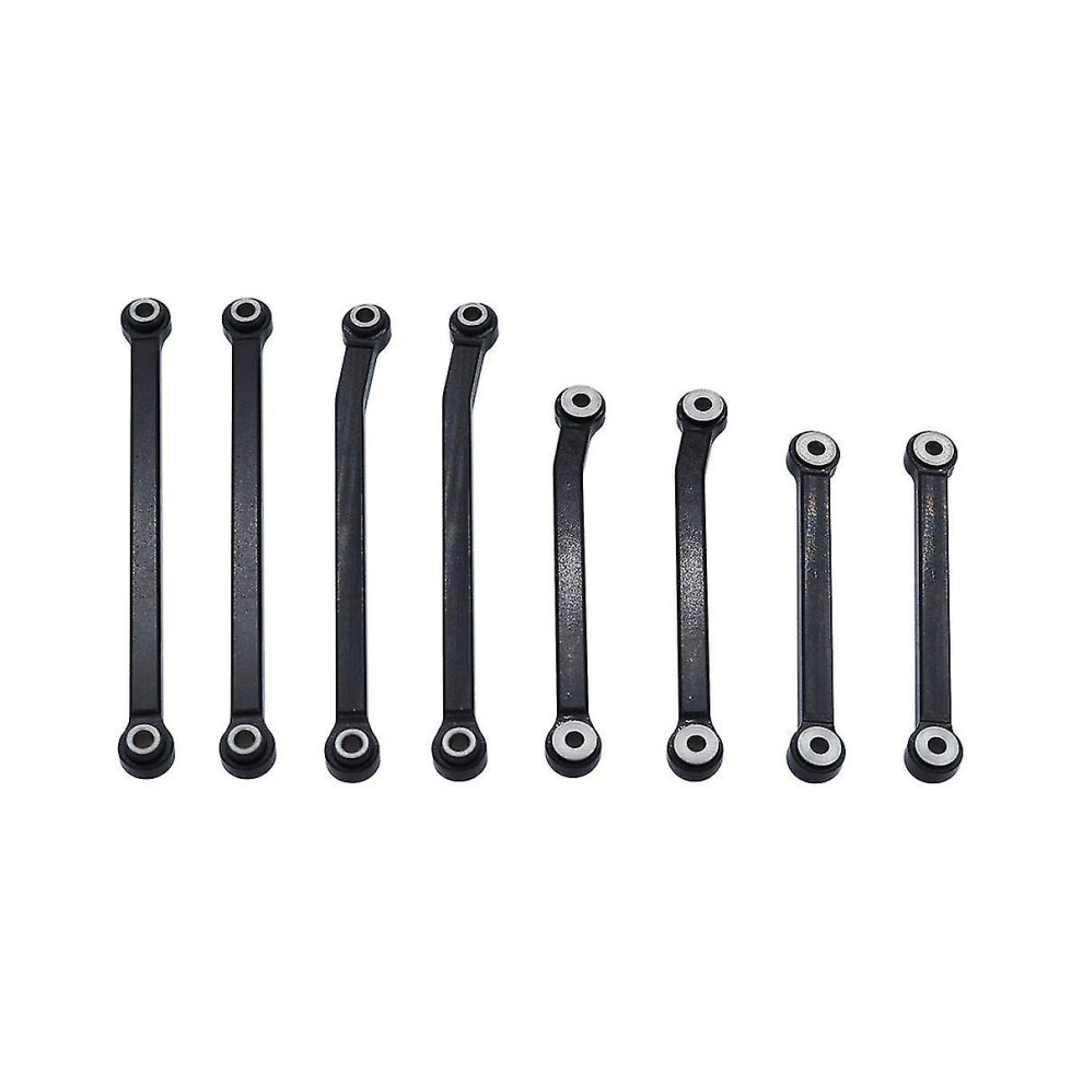 Anti-Roll Bar Kit Compatible With Traxxas Trx4m 1/18, 8Pcs Metal, Crawler Chassis Upgrade Black 6901508263000