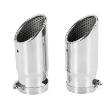 Terminale di scarico compatibile con Mercedes-Benz C180, realizzato in acciaio inox cromato, sostituzione della marmitta.