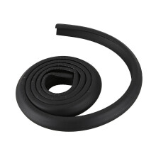 Proteggi Angoli Nero in Gomma NBR, Bordo Anticollisione 23x8 mm per Mobili e Sicurezza Bambini