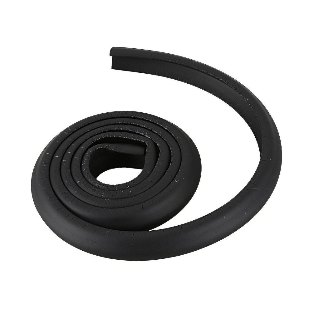 Corner Protectors, Nbr Rubber Edge Guard Strips 23Mm X 8Mm X 2M For Furniture Child Safety Anti-Collision Padding Black