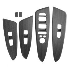 Car Interior Trim Kit Compatible with 2022 2023 NQ5 Dashboard Window Switch Panel Covers, Wood Grain ABS Material, 4PCS Set