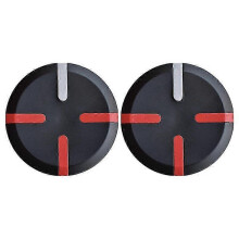 Scooter Wheel Hub Caps Compatible with Xiaomi Ninebot/Mini Pro, Black Plastic Pair, Wear-Resistant Water-Resistant