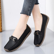 (Black, 40) Women\'s Anti-Slip Flat Shoes - Christmas Gift