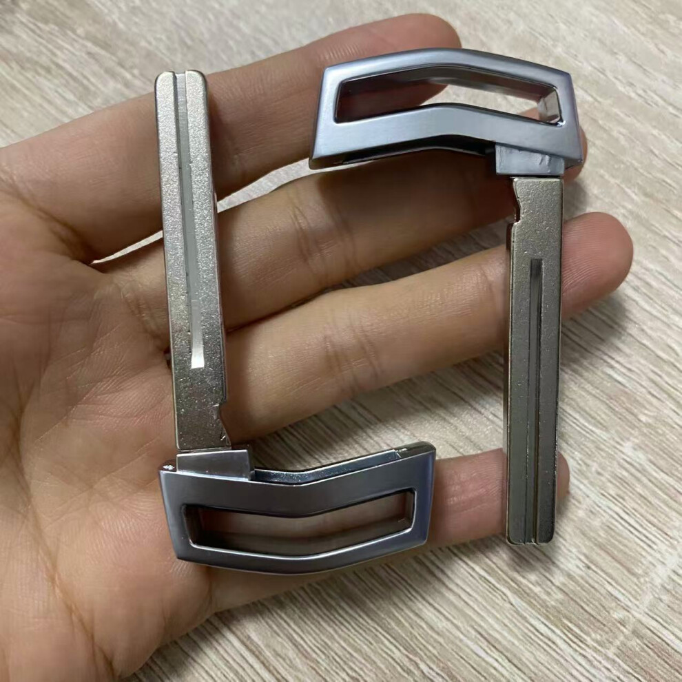 2Pcs Smart Prox Insert Remote Emergency Key Blade Blank For Hyundai Genesis G80 G90 2017 2018 Uncut Key Blade 6935161658965