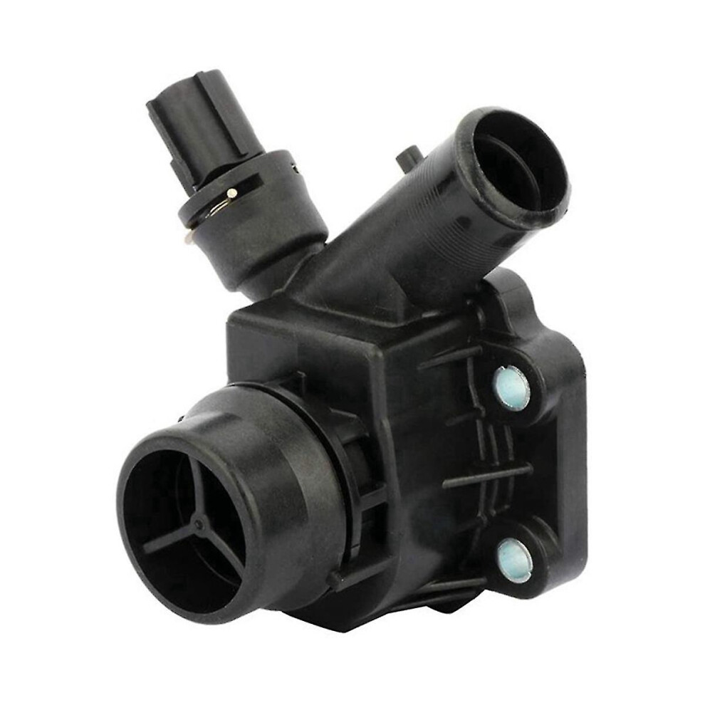 Engine Coolant Thermostat And Housing Compatible With Volvo Xc90 Lr2 V70 S80 S60 Xc70, Abs Direct Replacement Black 6901508273252