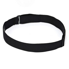 Herzfrequenz-Brustgurt, 1 m lang, Nylon-Spandex, schwarz, für universelle Bluetooth-Sender, Echtzeit-Herzfrequenzmessung