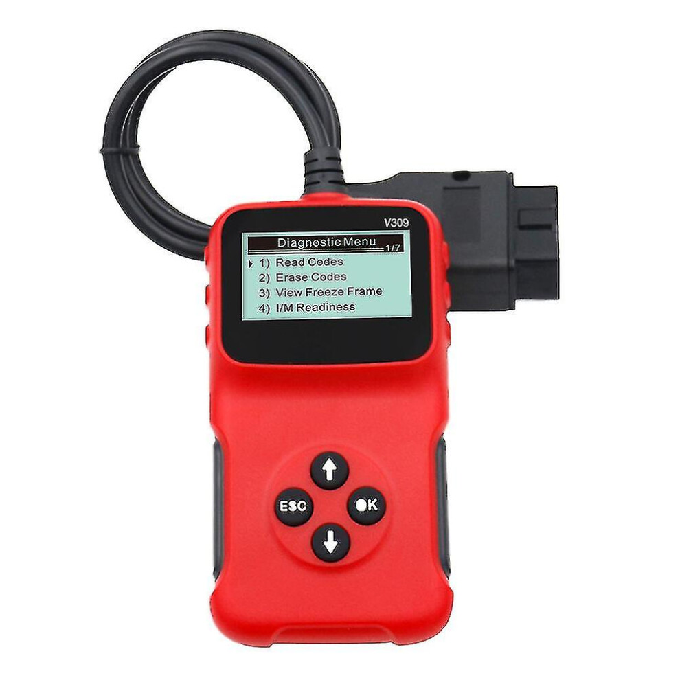 Obd2 Scanner Car Diagnostic Tool For Engine Fault Code Reading Emission Test With Backlit Display 6901508269309