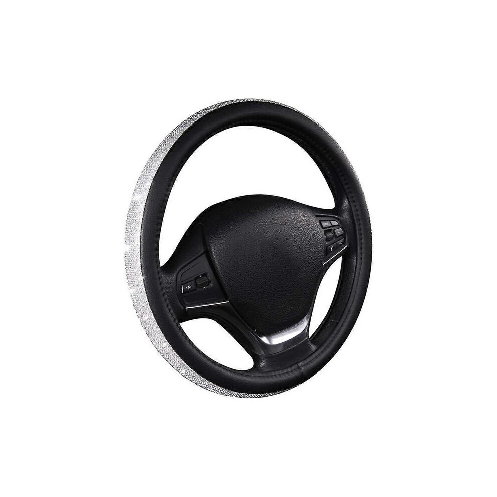 Steering Wheel Cover Universal 38Cm Pu Leather Compatible With Most Cars, Suvs, Trucks Red 6901508354890