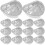 50 Pcs Hjärtformade Bakningspapper Av Engångsaluminium 9