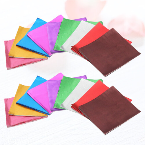 500 unid. papel de embalagem colorido para doces e chocolates sortidos 2
