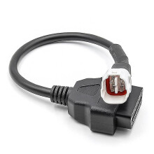 OBD2 Diagnostic Cable Compatible with Yamaha MT10 Motorcycle, 4-Pin to OBD2 Adapter for Motorcycle Diagnostics