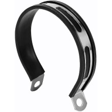 Suporte de Escape de Motocicleta Compatível com a Maioria dos Modelos, Aço Inoxidável com Borracha, Preto/Prata, Instalação Fácil