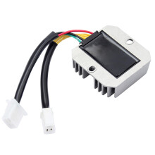 Spanningsregelaar/gelijkrichter compatibel met GY6 125 150 250cc motoren - 6-draads, waterdichte metalen behuizing voor scooter, ATV, bromfiets