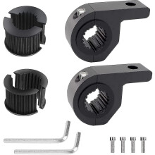 Supporto Universale Barre LED, 2 Pezzi, Regolabile 25-35mm, per Fari a LED per Fuoristrada, Auto, Camion