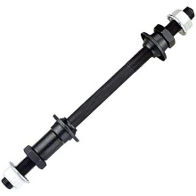 Bicycle Rear Hub Axle 180mm Black Metal, Bike Maintenance Tool for Rear Wheel Removal and Chain Storage