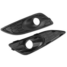 Μάσκες εμπρός φώτων ομίχλης συμβατές με Ford Fiesta MK7.5 (2013-2017 facelift), ζεύγος, μαύρο ABS