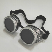 Gafas de moto estilo steampunk retro, gafas protectoras con banda elástica para hombre y mujer.