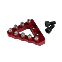 Motorradbremspedal kompatibel mit Beta 125, 200, 250, 300, 350, 390, 430, 480, 500 RR und Xtrainer – Roter Metallhebel