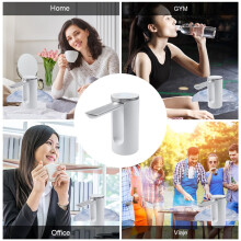 Weißer automatischer Wasser-Spender mit 1200mAh USB-Pumpe, faltbar