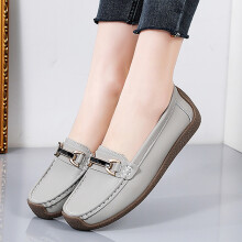 (Gray, 36) Women\'s Anti-Slip Flat Shoes - Christmas Gift