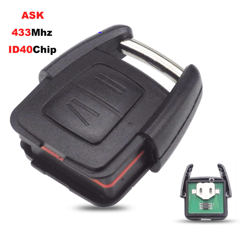 2 Buttons Remote Car Key Control Id40 Chip For Vauxhall Opel Astra Vectra Zafira Ask 433.92Mhz Delphi 1998-2005 6935161676792