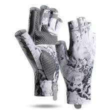 (Glacier Haoying XG55, XL) Anti-Skid Fishing Gloves for Kayaking & Rowing
