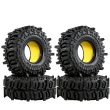 4 Stuks 1,9''/2,2'' Rubberen Crawlerbanden met Zachte Sponsinzet voor TRX4 TRX6 SCX10 D90 RC Crawler Auto'S