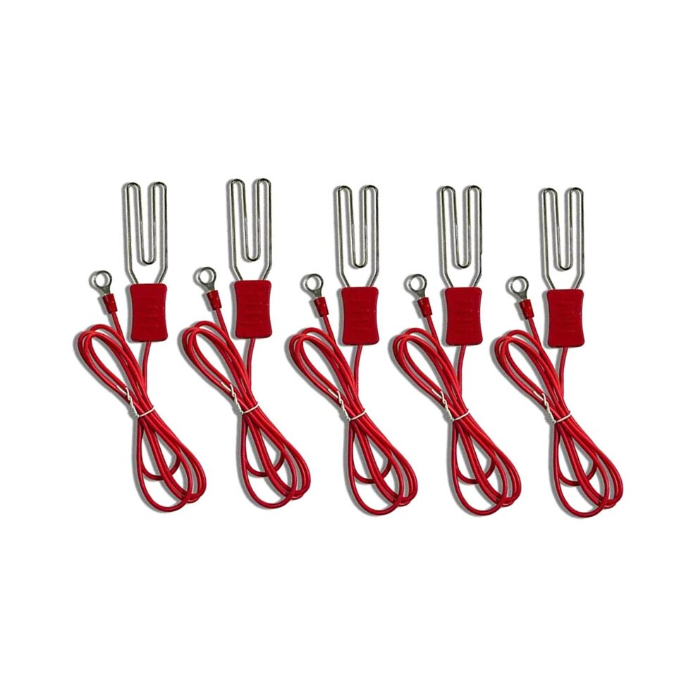Electric Fence Alligator Clips - Grounding Connectors For Farm Polywire, Polytape, Livestock Fence Kits 5Pcs 6032810412197