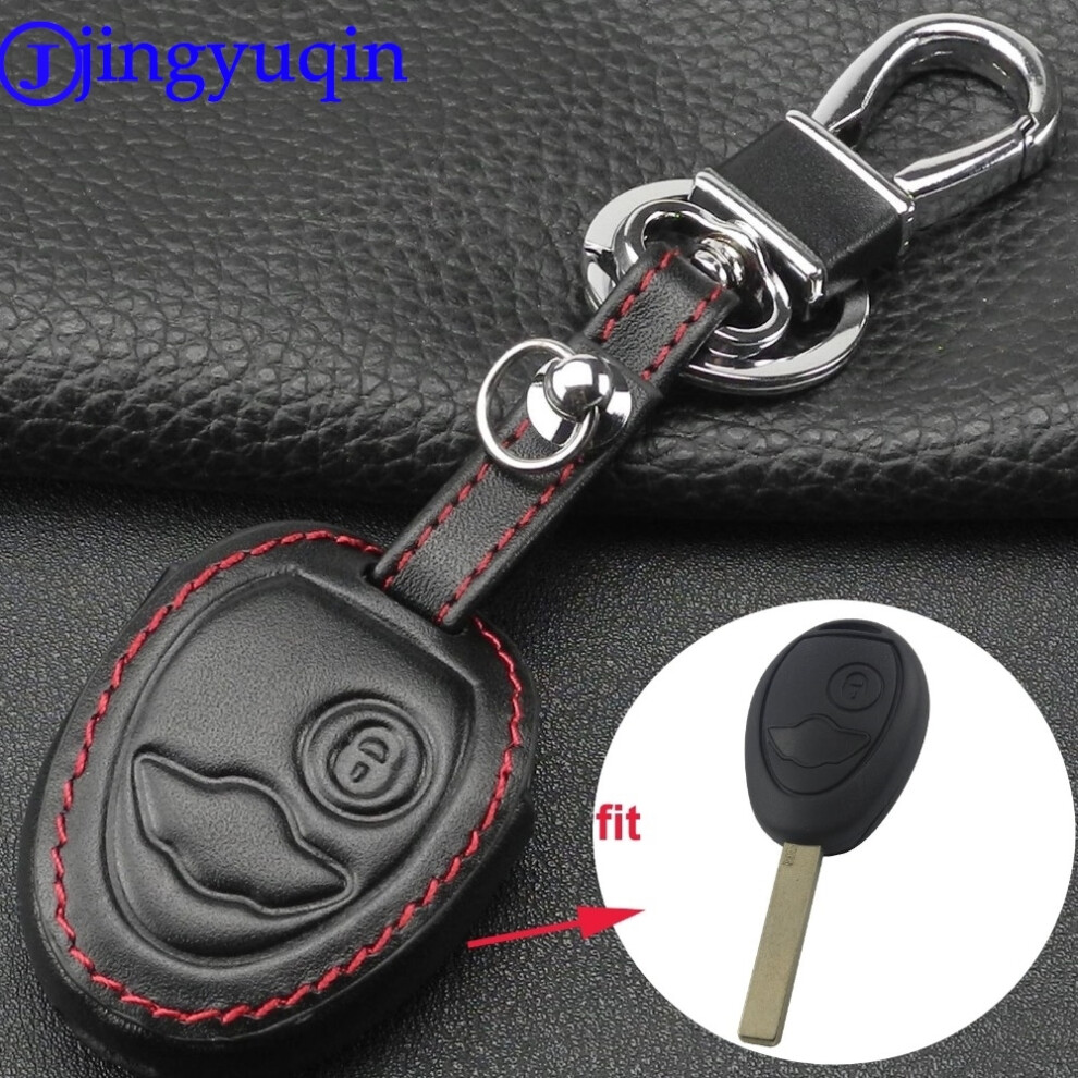 2 Buttons Remote Car Key Case Shell Fob Leather Cover Styling For Bmw Mini Cooper R50 R53 Holder 6935161676778