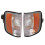 Φλας γωνίας συμβατό με Mercedes-Benz E-Class W124 1985-1996, Κίτρινα Φακούς, ABS 1
