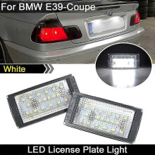 LED-kentekenplaatverlichting compatibel met BMW 3 Serie E46 Coupé M3, wit 6000K, IP67 waterdicht, 300 lm, eenvoudige installatie (Plug and Play).
