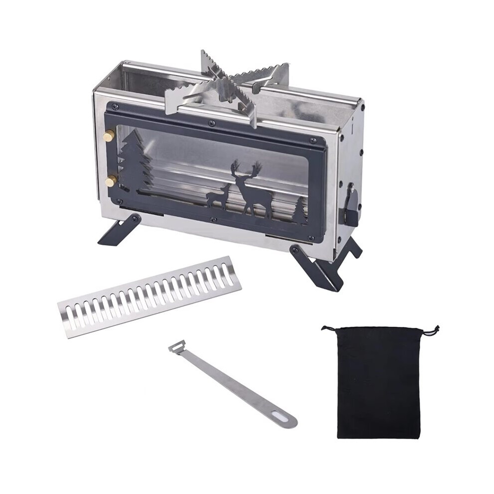 Tabletop Stove Outdoor Camping Fire Pit Portable Folding Charcoal Stove for Boiling Water and Brewing Tea-image-OPC-PTPHTHR-NEW