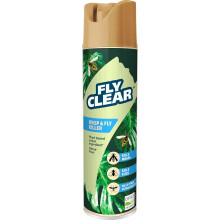 FlyClear Wasp & Fly Killer 400ml - Plant Based Active - Odour Free Insecticide