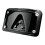 Licence Plate Frame compatible with Harley Softail, Black Plastic, 3-Hole Mount Holder Rack Accessory 1