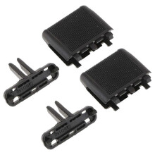 Luchtroosterblad voor auto 2 stuks zwart compatibel met Toyota Prado LC150 2010-2017 voor midden dashboard airco