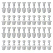 Fender Liner Clips Compatible with Nissan Frontier Pathfinder Navara Patrol Infiniti QX56 - 40-Pack White Plastic Fasteners Part 01553-02903