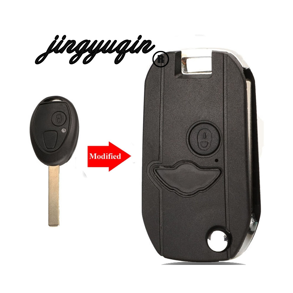 2 Buttons Modified Flip Remote Key Replacement Shell Case Fob For Bmw Mini One Cooper R50 R53 Blank 6935161676723