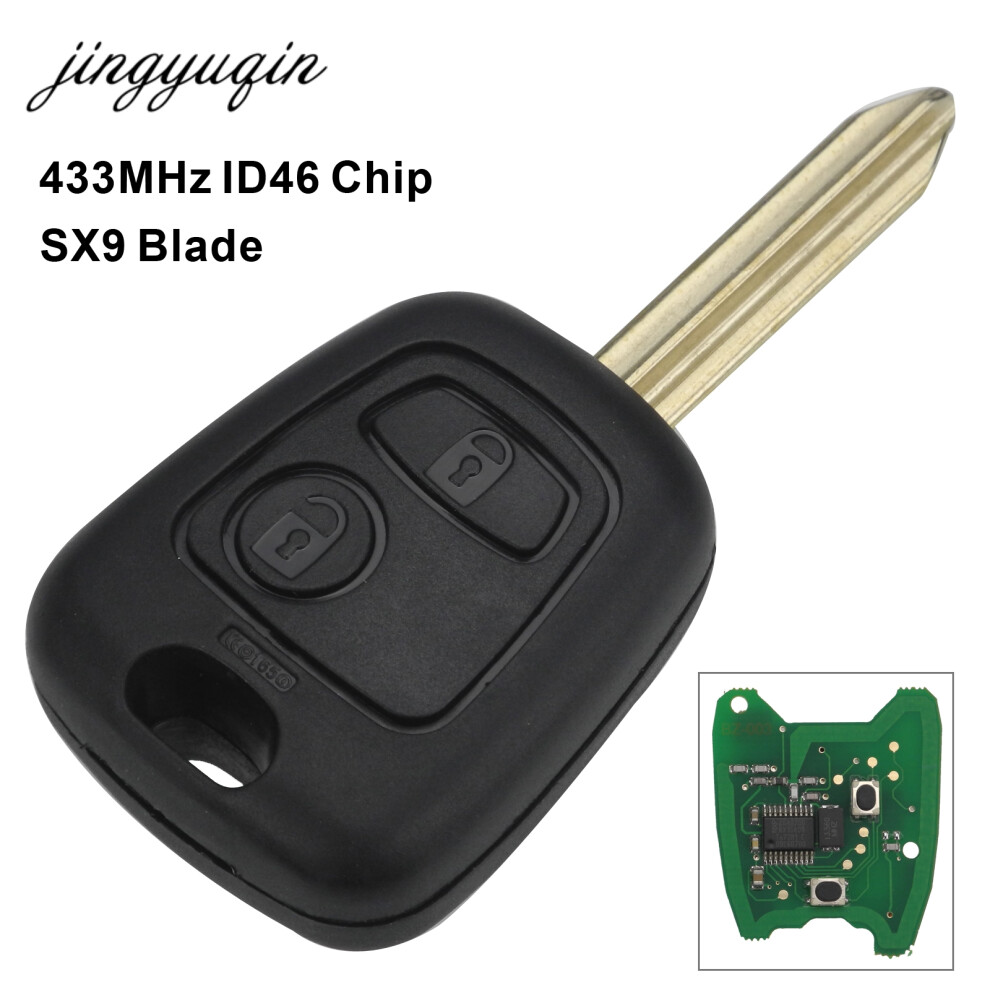 Remote Control Car Key 433Mhz Id46 Chip For Citroen Saxo Picasso Xsara Berlingo Sx9 Blade 2 Button Key Fob 6935161685770