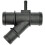 Coolant Hose Connector Compatible with VW Golf A31 MK6, Black Plastic, Engine Cooling System Part 1