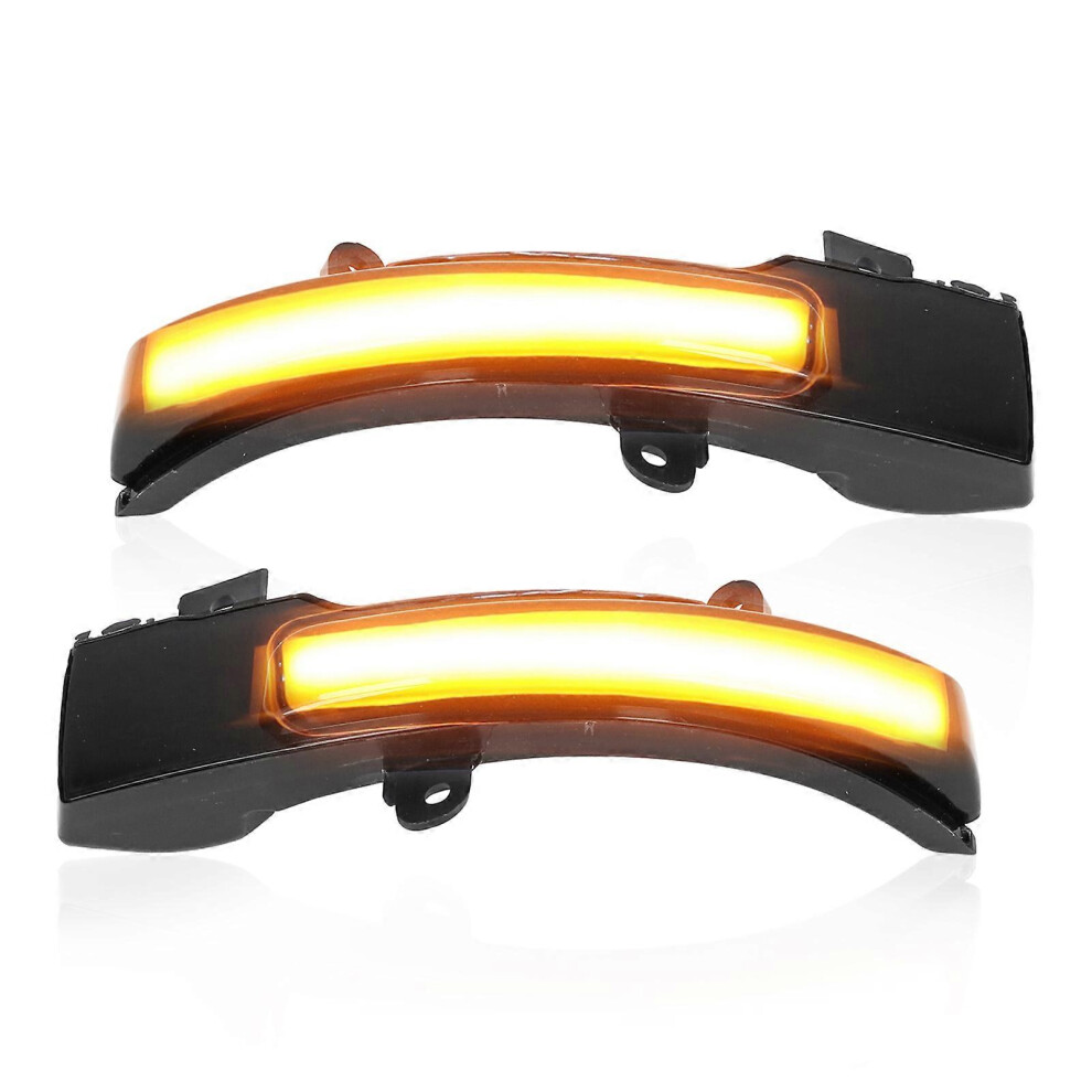 Dynamic Side Mirror Indicator Compatible With Mitsubishi Lancer 2016+ Asx Outlander Sport - Smoke Lens Amber 6901508300415