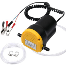 12V 24V 60W elektrische oliepomp voor het overpompen van motor- en dieselolie en voor het aftappen van olie uit het carter.