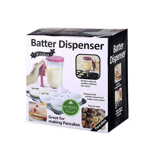 Pancakebatterdispenser Med Måttmarkeringar För Waffles, Crepes 1