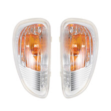 Luce indicatrice specchietto laterale compatibile con Renault Master Opel Movano Nissan NV400, cristallo trasparente ABS